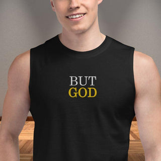 But God With ABC's Of Salvation 2-Sided Muscle Shirt - Amela's Chamber