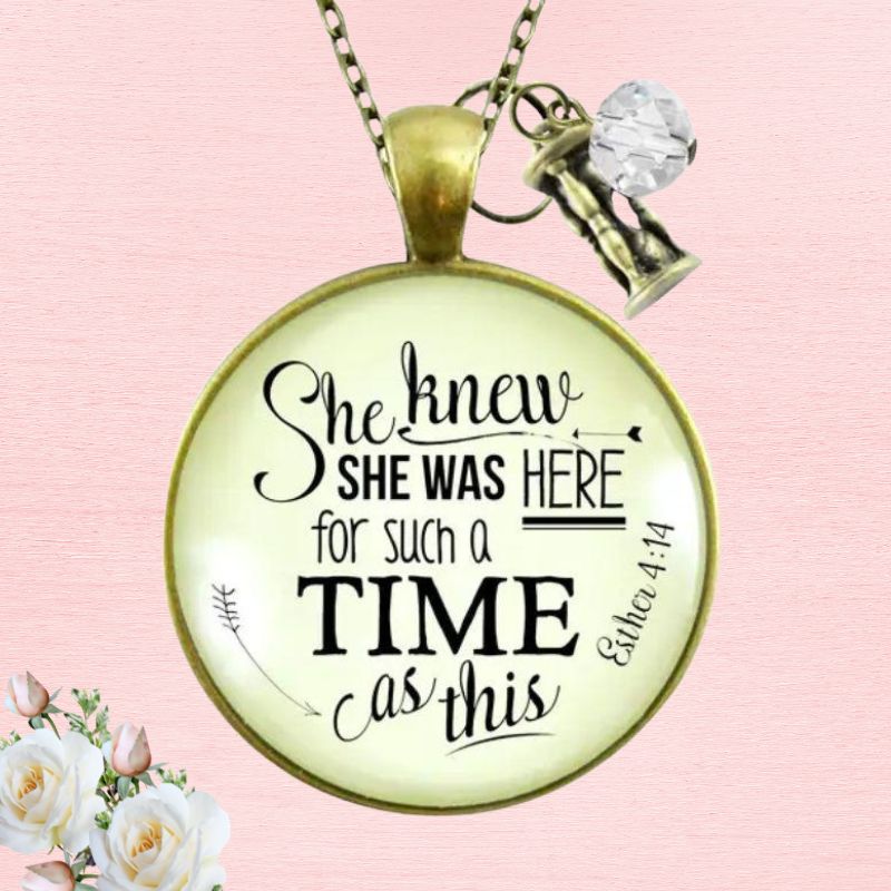 She Was Here For Such A Time Necklace