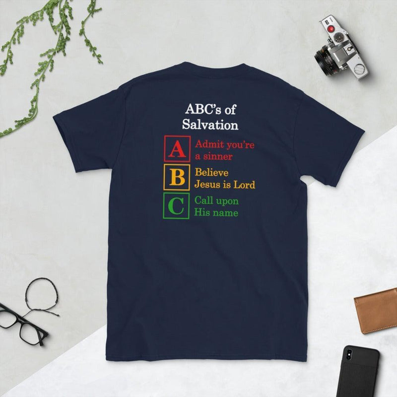 But God with ABC's of Salvation 2-Sided T-Shirt - Amela's Chamber