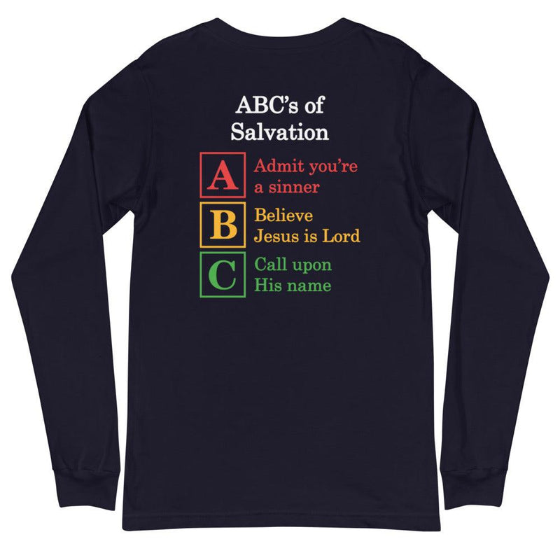 The Last Hour with ABC's of Salvation 2-Sided Long Sleeve T-Shirt - Amela's Chamber