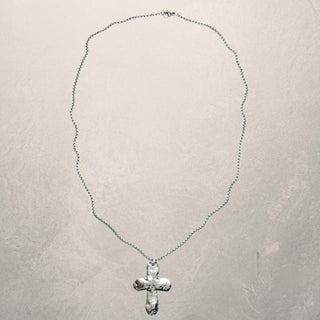 Rugged Silver Cross Necklace for Men - Amela's Chamber