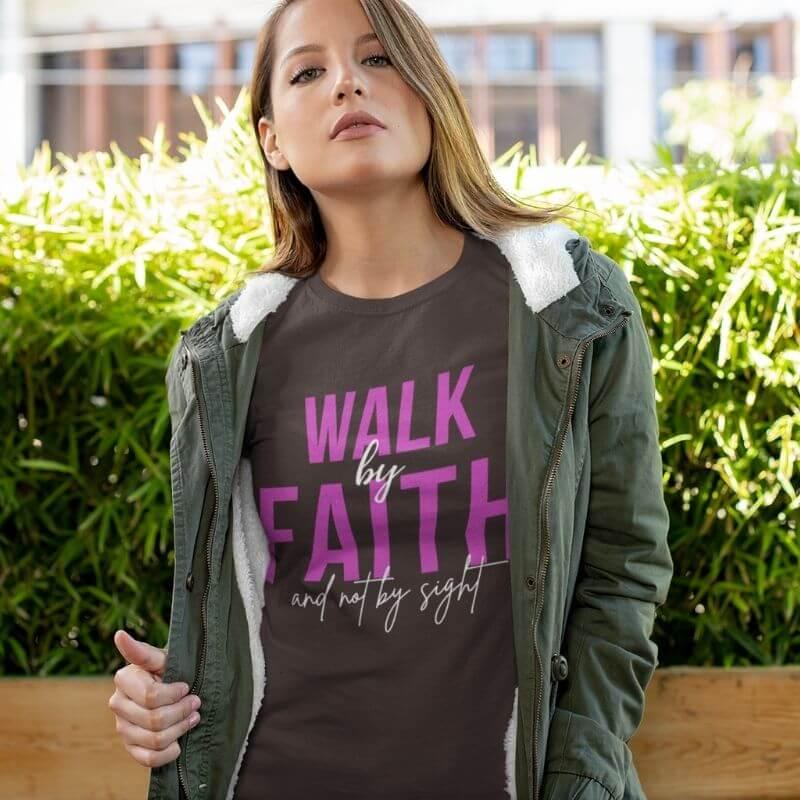 Walk By Faith Long Sleeve T-Shirt - Amela's Chamber