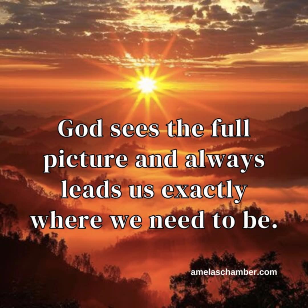 Christian quote with sunrise background