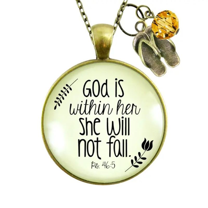 God Is Within Her Necklace