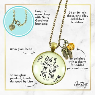 God Is Within Her Necklace