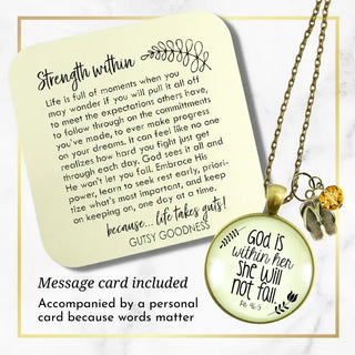 God Is Within Her Necklace