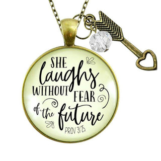 She Laughs Without Fear Necklace