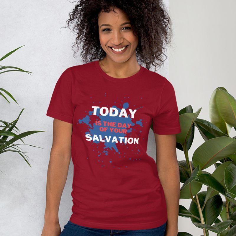 Today Is The Day With ABC's Of Salvation 2-Sided T-Shirt - Amela's Chamber