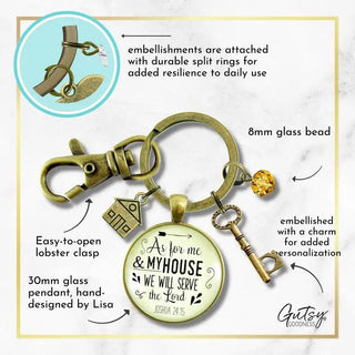 As For Me & My House Keychain