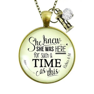 She Was Here For Such A Time Necklace - Amela's Chamber