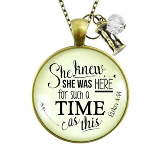 She Was Here For Such A Time Necklace