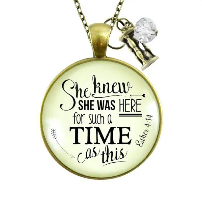 She Was Here For Such A Time Necklace