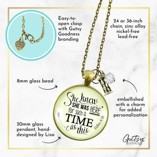 She Was Here For Such A Time Necklace