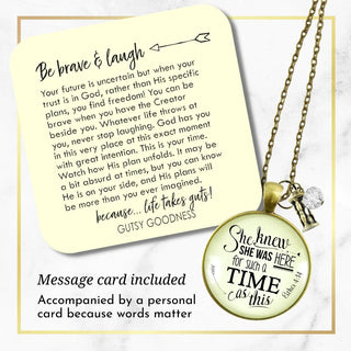 She Was Here For Such A Time Necklace