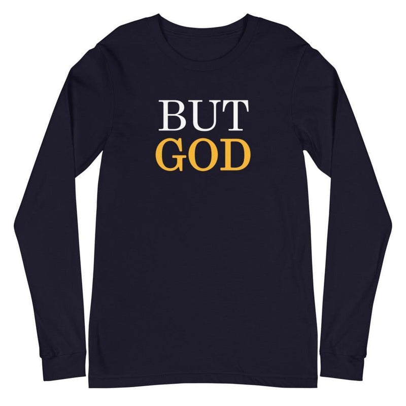 But God with ABC's of Salvation 2-Sided Long Sleeve T-Shirt - Amela's Chamber