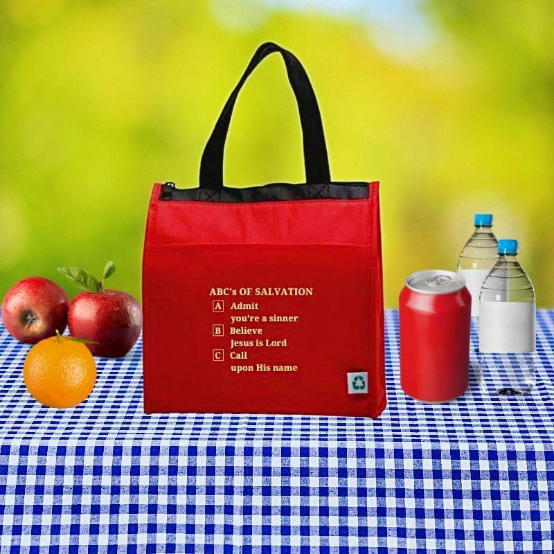Christian Cooler Tote Bag with ABC's of Salvation - Amela's Chamber