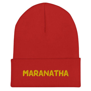 Maranatha Cuffed Christian Beanies - Amela's Chamber