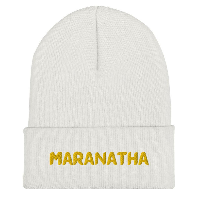 Maranatha Cuffed Christian Beanies - Amela's Chamber