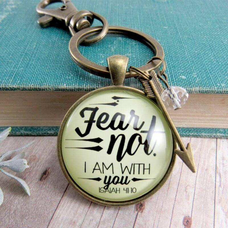 Fear Not I Am With You Keychain - Amela's Chamber