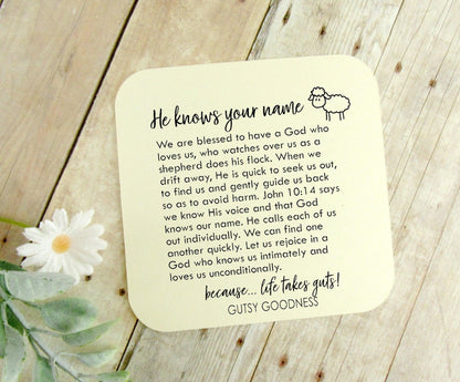 I will Seek Out My Sheep Keychain - Amela&