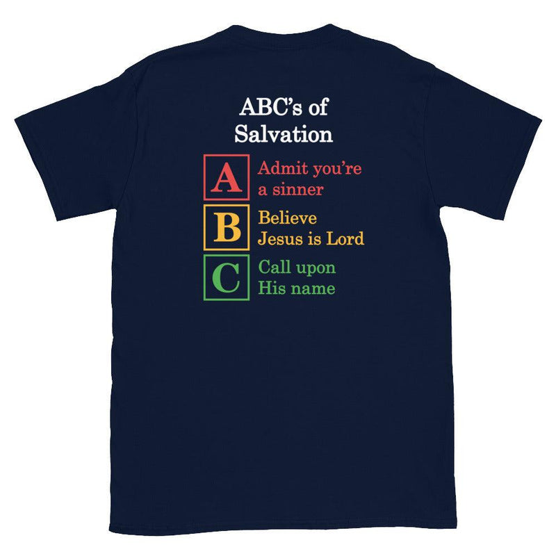 Insane World with ABC's of Salvation 2-Sided T-Shirt - Amela's Chamber