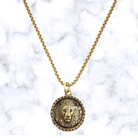 Lion Of Judah Coin Necklace - Amela's Chamber