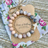Natural Stone & Rosewood Diffuser Bracelet with Cross - Amela&