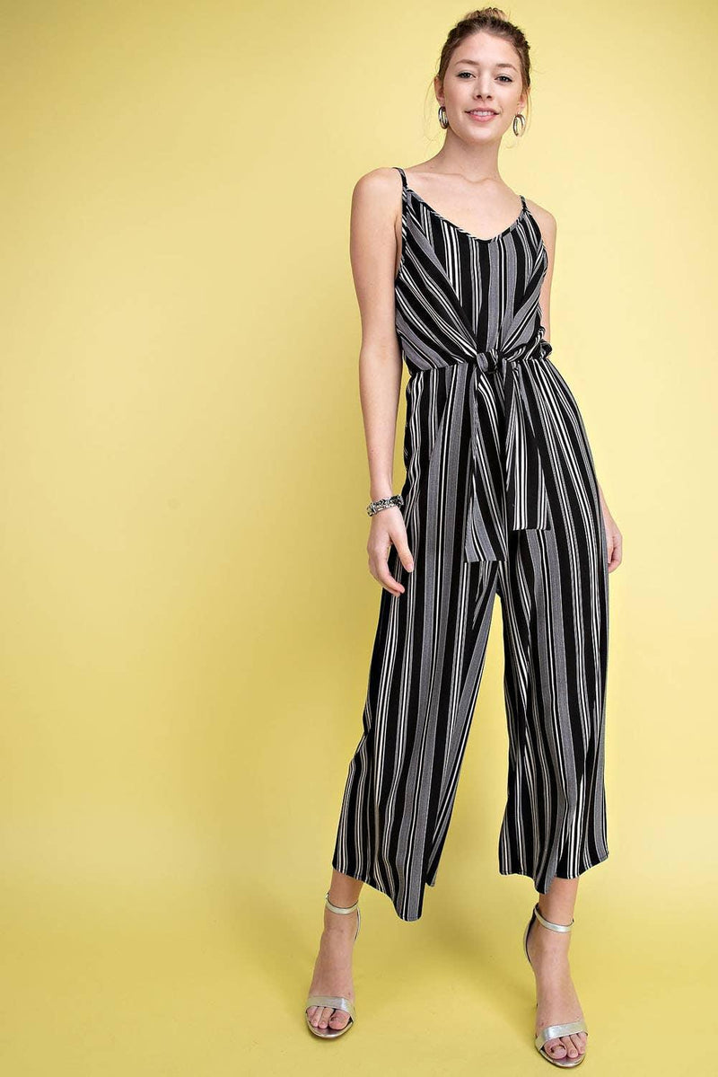 Striped Midi Jumpsuit - Amela's Chamber