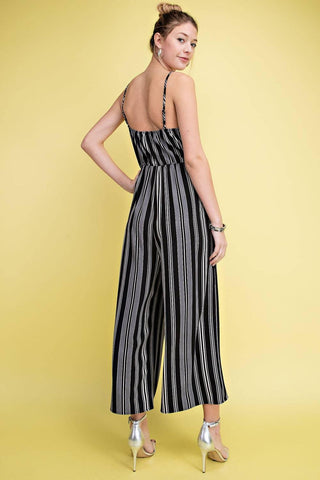 Striped Midi Jumpsuit - Amela's Chamber