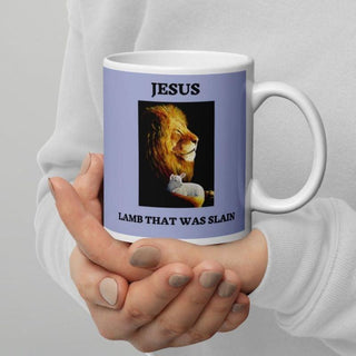 The Lion & The Lamb 2-Sided Mug - Amela's Chamber